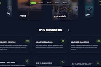 create a modern website for startups,business