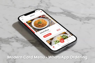 design digital qr code menu for restaurant cafe and bar