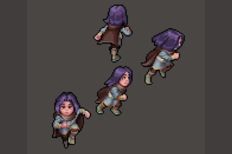create isometric pixel art environment background tileset sprite game assets
