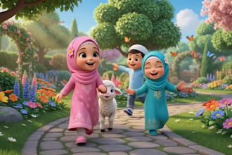 quran video, 3d pixar ai animation, quran animation, islamic animated video