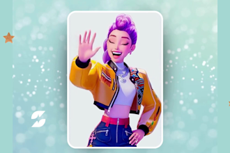 create a animated birthday video message from any character