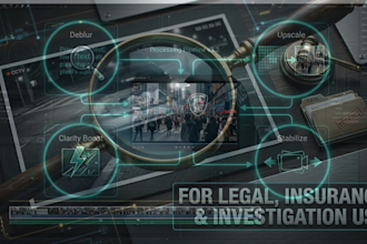 do forensic cctv and video enhancement, deblur, and clarity