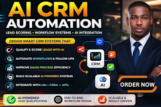 design ai CRM automation lead scoring and n8n workflow systems