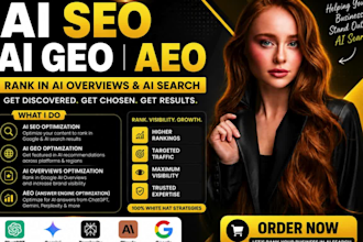 be ai SEO, GEO, aeo expert for chatgpt, claude gemini ai GEO, aeo specialist