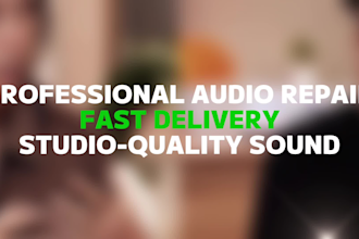 clean, repair and enhance your podcast or youtube audio