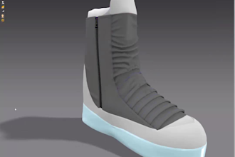 create custom 3d shoes, sneakers and footwear for second life