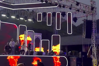 create concert led screen visuals, vj loops, stage show and event visuals