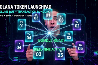 token launch volume bot transaction bundle pumpswap robinhood solana