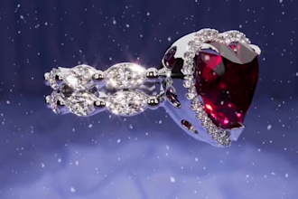 do realistic jewelry model, 3d jewelry design, 3d cgi jewelry animation