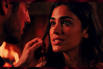 create a cinematic paranormal romance book trailer that captivates