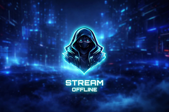 design a cyberpunk stream overlay for twitch, kick,youtube
