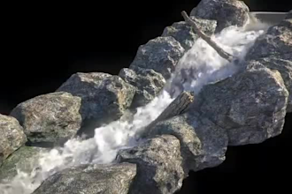 add realistic 3d water simulation, fluid, oceans vfx to your footage in houdini