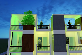 create 3d interior render