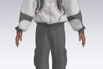 create and rig  3d clothing, outfit design, garments for game, vrchat, blender