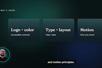 design a brand identity system with brand guidelines