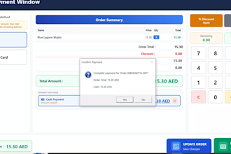 develop a custom restaurant and retail pos system