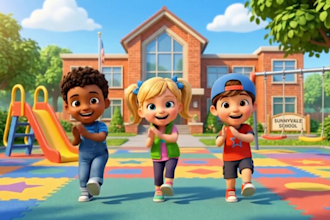 do 3d kids animation educational children video 3d cartoon animation pixar style