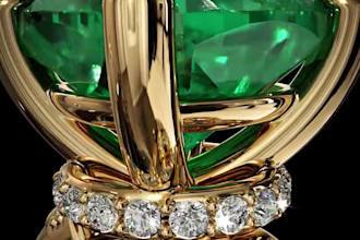 create realistic 3d jewelry animation and rendering