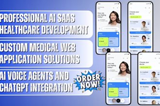 do ai saas medical healthcare 3d avatar web app, ai scribe voice agents, chatgpt