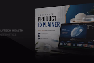 create a modern saas product demo or software explainer