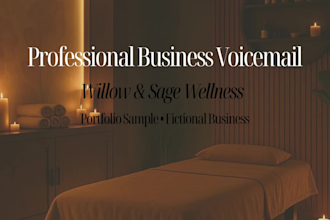 record a professional business voicemail or IVR greeting