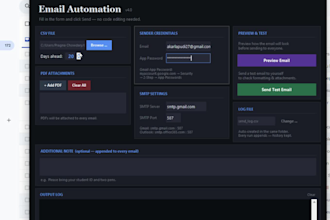 build a python email automation system for bulk sending and scheduling