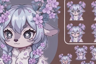 draw twitch emotes, animated vtuber emotes chibi pngtuber halloween emotes