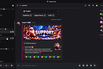 create and santa claus christmas discord server setup