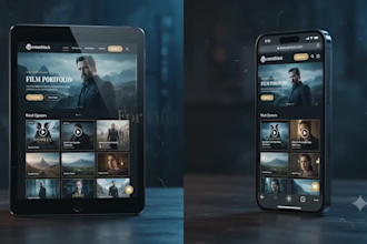 create wordpress film website divi crocoblock cinematic website for your company