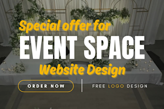 event space website, wedding venue website, venue booking website, wedding site