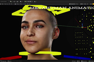 create hyper realistic metahuman, 3d character rigging for unreal engine
