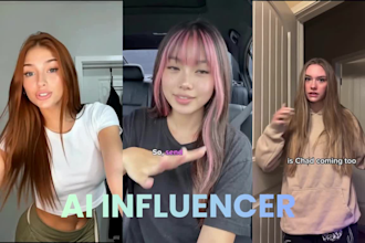create realistic ai influencer custom ai videos for your brand model reel avatar