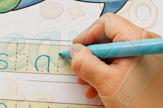 create a custom personalized alphabet tracing workbook for kids