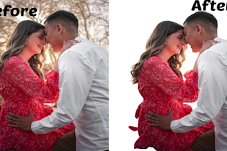 background removal creative  photo retouching