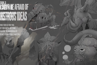 create a custom dnd character illustration