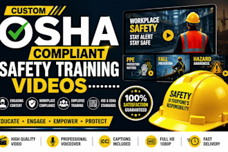 create custom osha compliant safety training videos for workplace compliance