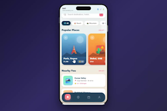 create a flutter android and IOS app