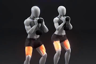 do 3d gym animation, 3d workout animation, 3d exercise video, fitness animation