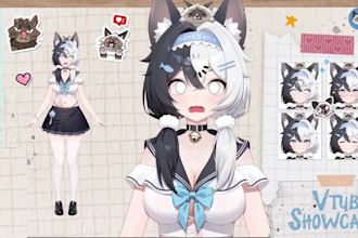 design 3d vtuber model anime vtuber rigging live 2d vtuber model live2d rigging