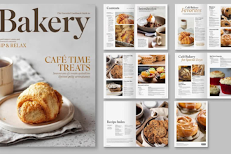 design format cookbook canva editable recipe book layout design cookbook cover