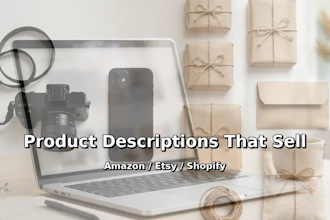 amazon  etsy  shopify product descriptions