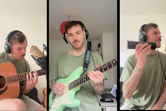 record professional electric and acoustic guitar