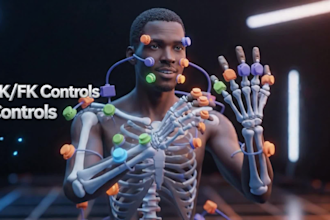 create advanced facial and body rig in blender
