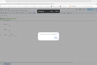 compare two google sheets tabs and create a clean diff report