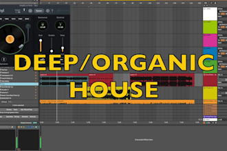 produce a deep organic house track with live groove