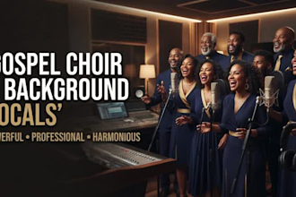 record gospel choir, background vocals and vocal harmonies
