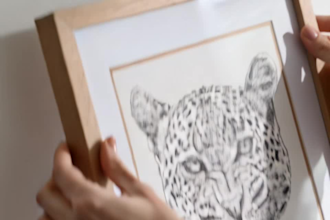 draw a dotwork animal or pet portrait