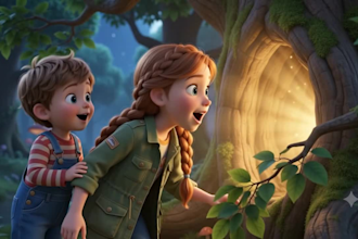 create cute children book illustration story book and picture book art