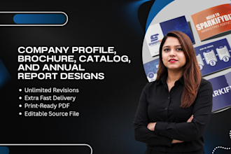 design company profile, brochure and annual report