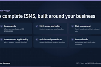 create iso 27001 isms policies and documentation
